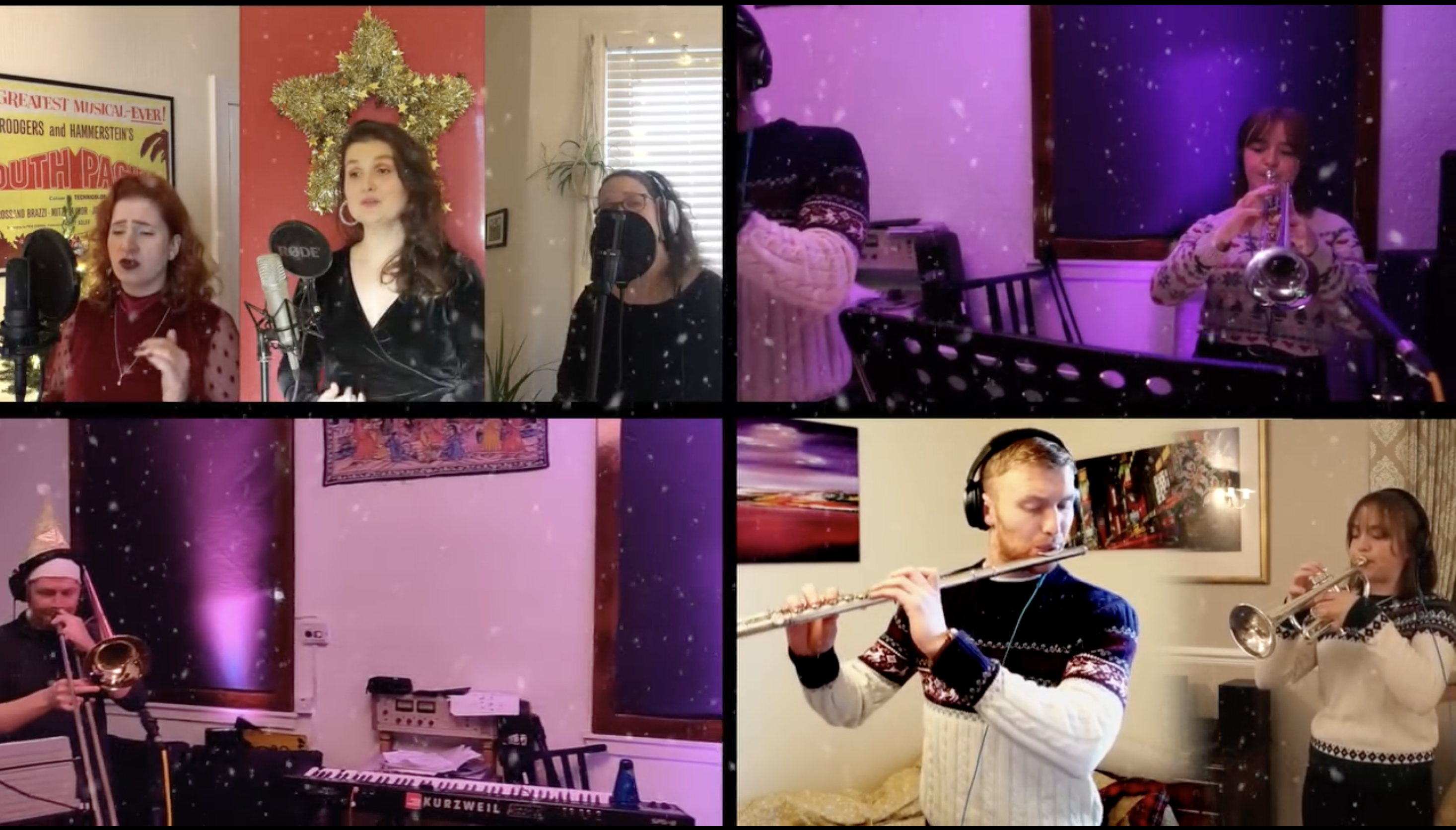 Juliette performing 'In the Bleak Midwinter' with the Joshua Elcock Big Band feat. Little Acres